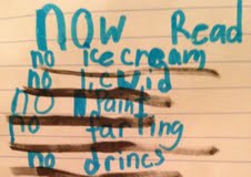 I found this posted on the door to our basement. I'm considering putting it on my office door at work as well. Except for the "no drincs" part. If things continue this way, we're gonna need a wet bar up in this bitch, trust.